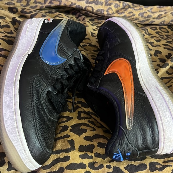 Kith Nike Air Force 1 Black and Blue Men's Shoes size: 5 - Picture 3 of 10